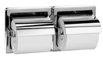 Bradley
5123
Hinged Hood Dual Roll Toilet Paper Dispenser Recessed Bright Polished Stainless Steel
