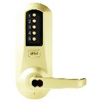 Simplex5066WLPushbutton Mortise Lock w/ Winston Lever 2-3/4 in. Backset Combination Entry-Key Ov
