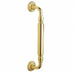 Baldwin2578Richmond XL Door Pull with Roses 10 in. CtC