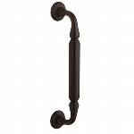 Baldwin2578_MTG2Richmond XL Door Pull with Roses 10 in. CtC Back-to-Back Set for Hollow Metal Do
